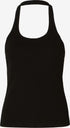 Selected Femme anna halterneck top black